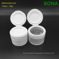 120g White Plastic Cosmetic Jar with Flip Top Cap